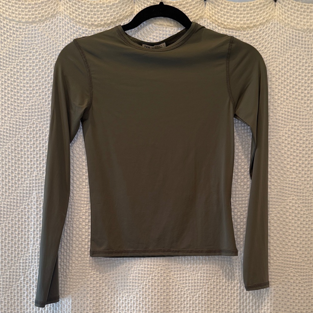 Zara Olive Long Sleeve